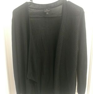 Black knit cardigan